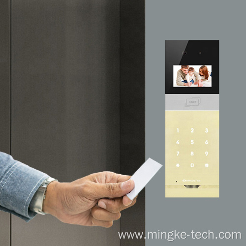 Video Doorphone Ringtone Intercom System With LED Light